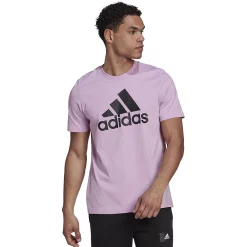 Men's adidas Classic Badge of Sport Tee -Clearance Sales Store 2592871 Bliss Lilac