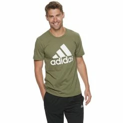 Men's adidas Classic Badge of Sport Tee -Clearance Sales Store 2592871 Raw Khaki