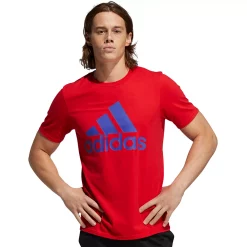Men's adidas Classic Badge of Sport Tee -Clearance Sales Store 2592871 Scarlet Night Flash