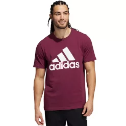 Men's adidas Classic Badge of Sport Tee -Clearance Sales Store 2592871 Victory Crimson