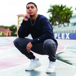 Men's Champion® Fleece Powerblend Sweatshirt -Clearance Sales Store 2874625 ALT8