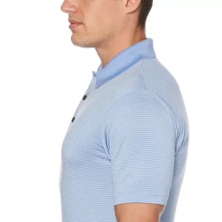 Big & Tall Grand Slam Off Course Regular-Fit Striped Performance Golf Polo -Clearance Sales Store 3114981 ALT2