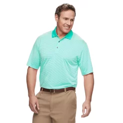 Big & Tall Grand Slam Off Course Regular-Fit Striped Performance Golf Polo -Clearance Sales Store 3114981 Aruba Blue