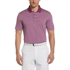 Big & Tall Grand Slam Off Course Regular-Fit Striped Performance Golf Polo -Clearance Sales Store 3114981 Grape Kiss