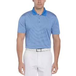 Big & Tall Grand Slam Off Course Regular-Fit Striped Performance Golf Polo -Clearance Sales Store 3114981 Nebulas Blue