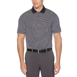 Big & Tall Grand Slam Off Course Regular-Fit Striped Performance Golf Polo -Clearance Sales Store 3114981 Peacoat