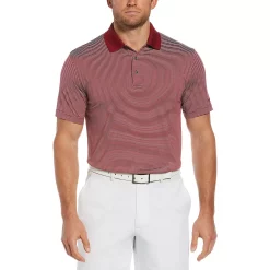 Big & Tall Grand Slam Off Course Regular-Fit Striped Performance Golf Polo -Clearance Sales Store 3114981 Red Velvet