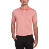 Big & Tall Grand Slam Off Course Regular-Fit Striped Performance Golf Polo -Clearance Sales Store 3114981 Sun Kissed Coral
