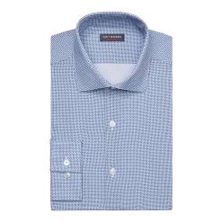 Men's Van Heusen Slim-Fit Traveler Hidden Button-Down Collar Dress Shirt -Clearance Sales Store 3117049 Blue Steel