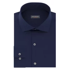 Men's Van Heusen Slim-Fit Traveler Hidden Button-Down Collar Dress Shirt -Clearance Sales Store 3117049 Navy