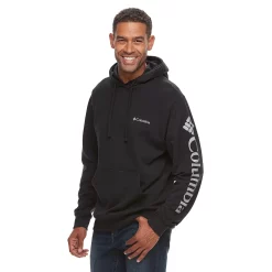 Men's Columbia Viewmont II Logo Graphic Hoodie -Clearance Sales Store 3227611 Black Gray