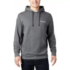 Men's Columbia Viewmont II Logo Graphic Hoodie -Clearance Sales Store 3227611 Charcoal Heather