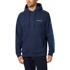 Men's Columbia Viewmont II Logo Graphic Hoodie -Clearance Sales Store 3227611 Collegiate Navy