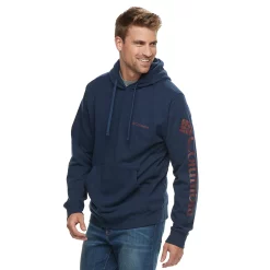 Men's Columbia Viewmont II Logo Graphic Hoodie -Clearance Sales Store 3227611 Collegiate Navy Red