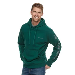 Men's Columbia Viewmont II Logo Graphic Hoodie -Clearance Sales Store 3227611 Dark Ivy Gray Ash