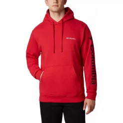 Men's Columbia Viewmont II Logo Graphic Hoodie -Clearance Sales Store 3227611 Mountain Red