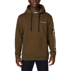 Men's Columbia Viewmont II Logo Graphic Hoodie -Clearance Sales Store 3227611 Olive Green