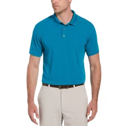 Big & Tall Grand Slam Off Course DriFlow Textured Golf Polo -Clearance Sales Store 3264851 Crystal Teal