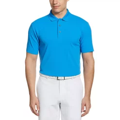 Big & Tall Grand Slam Off Course DriFlow Textured Golf Polo -Clearance Sales Store 3264851 French Blue