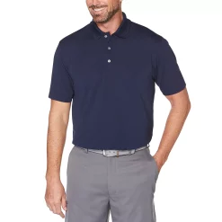 Big & Tall Grand Slam Off Course DriFlow Textured Golf Polo -Clearance Sales Store 3264851 Peacoat