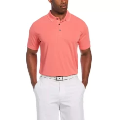 Big & Tall Grand Slam Off Course DriFlow Textured Golf Polo -Clearance Sales Store 3264851 Sun Kissed Coral