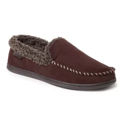 Men's Dearfoams Eli Microsuede Moccasin Slippers -Clearance Sales Store 3427390 Coffee