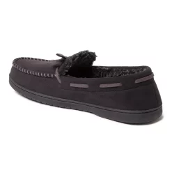 Men's Dearfoams Toby Microsuede Moccasin Slippers with Whipstitch -Clearance Sales Store 3427492 ALT2
