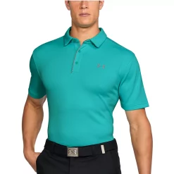 Men's Under Armour Tech Polo -Clearance Sales Store 3449868 Teal Punch