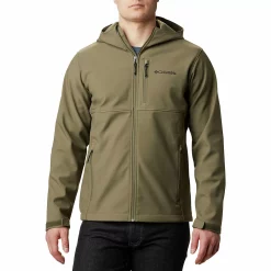 Men's Columbia Ascender Hooded Softshell Jacket -Clearance Sales Store 3595932 Stone Green