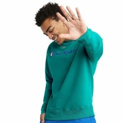 Men's Champion® Powerblend Fleece Sweatshirt -Clearance Sales Store 3614978 Green Reef