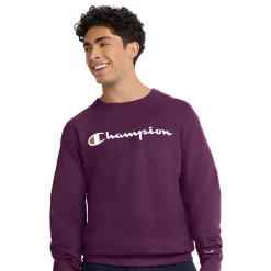 Men's Champion® Powerblend Fleece Sweatshirt -Clearance Sales Store 3614978 Plum Port