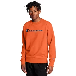 Men's Champion® Powerblend Fleece Sweatshirt -Clearance Sales Store 3614978 Poppy Orange
