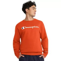Men's Champion® Powerblend Fleece Sweatshirt -Clearance Sales Store 3614978 Spicy Orange