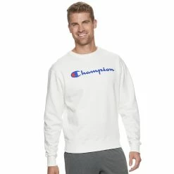 Men's Champion® Powerblend Fleece Sweatshirt -Clearance Sales Store 3614978 White