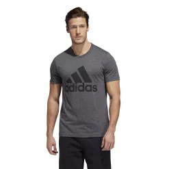 Big & Tall adidas Logo Tee -Clearance Sales Store 3652880 Dark Gray Heather