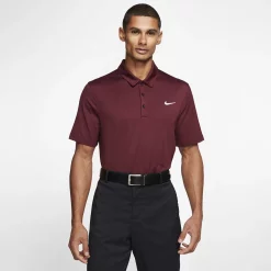 Men's Nike Polo -Clearance Sales Store 3820449 Team Maroon White