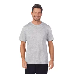 Men's Cuddl Duds® Far-Infrared Enhance Crewneck Sleep Tee -Clearance Sales Store 4015600 Grey Heather