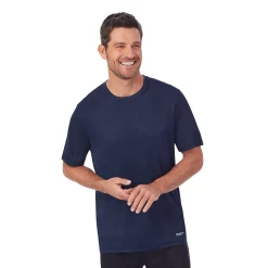 Men's Cuddl Duds® Far-Infrared Enhance Crewneck Sleep Tee -Clearance Sales Store 4015600 Navy