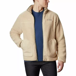 Men's Columbia Rugged Ridge II Sherpa Fleece Jacket -Clearance Sales Store 4217685 Ancient Fossil