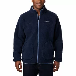 Men's Columbia Rugged Ridge II Sherpa Fleece Jacket -Clearance Sales Store 4217685 Collegiate Navy