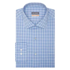 Men's Van Heusen Slim-Fit Stain Shield Spread-Collar Dress Shirt -Clearance Sales Store 4227399 Blue Lake
