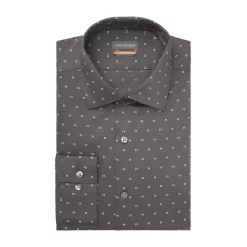 Men's Van Heusen Slim-Fit Stain Shield Spread-Collar Dress Shirt -Clearance Sales Store 4227399 Gunmetal