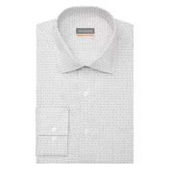 Men's Van Heusen Regular-Fit Stain Shield Spread-Collar Dress Shirt -Clearance Sales Store 4227846 Platinum