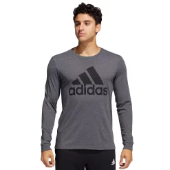 Men's adidas Badge of Sports Graphic Tee -Clearance Sales Store 4244204 Dark Gray Black