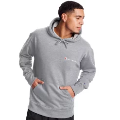 Men's Champion® Powerblend Fleece Hoodie -Clearance Sales Store 4266370 Oxford Gra