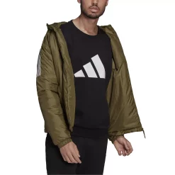Men's adidas Core Insulated Hooded Jacket -Clearance Sales Store 4323243 Olive