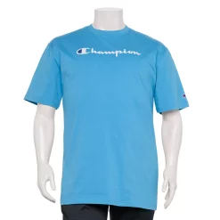 Big & Tall Champion® Modern-Fit Logo Tee -Clearance Sales Store 4397460 Blue Jay