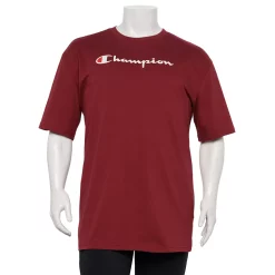 Big & Tall Champion® Modern-Fit Logo Tee -Clearance Sales Store 4397460 Maroon