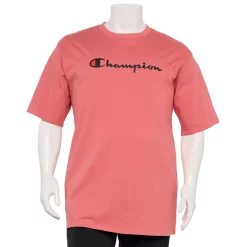 Big & Tall Champion® Modern-Fit Logo Tee -Clearance Sales Store 4397460 Redwood Red