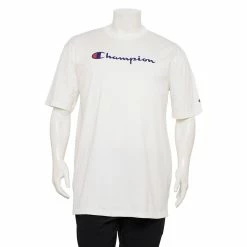Big & Tall Champion® Modern-Fit Logo Tee -Clearance Sales Store 4397460 White